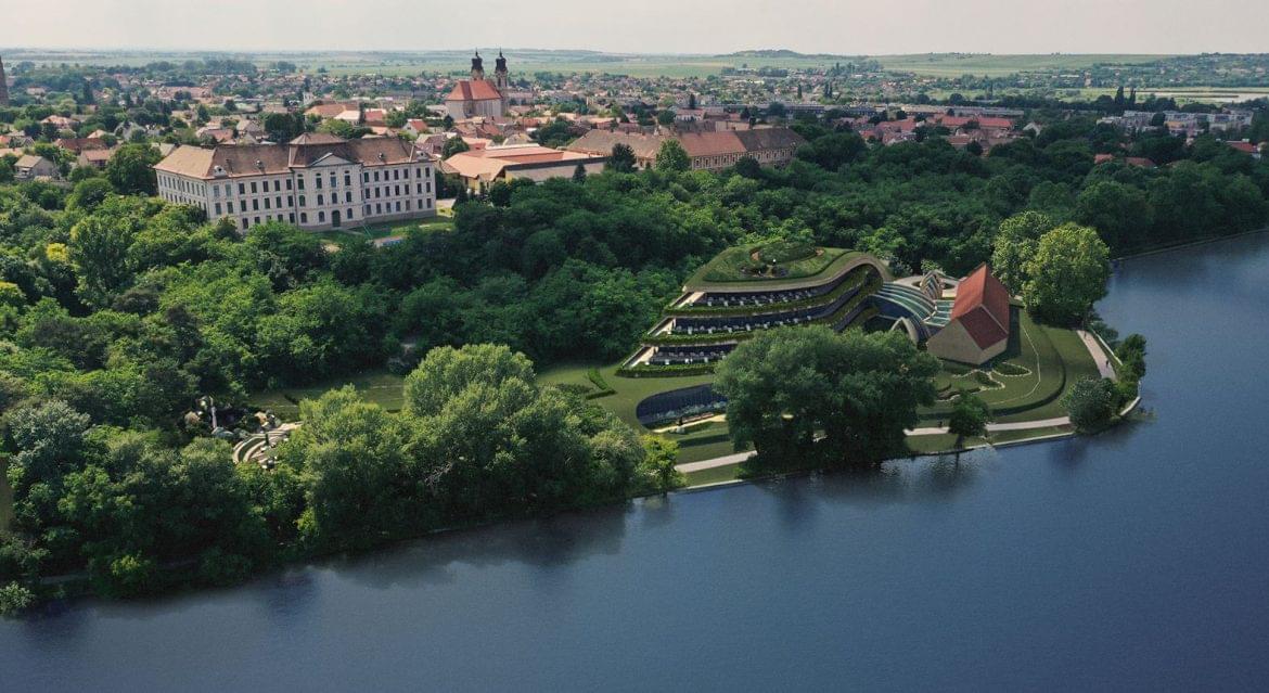 Avalon hotel Tata Öreg-tó látványterv gimnázium
