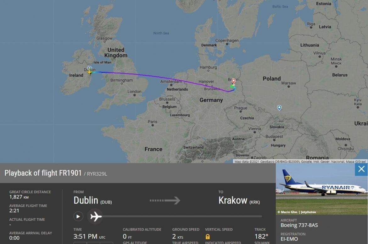 Ryanair kényszerleszállás Berlin bombariadó