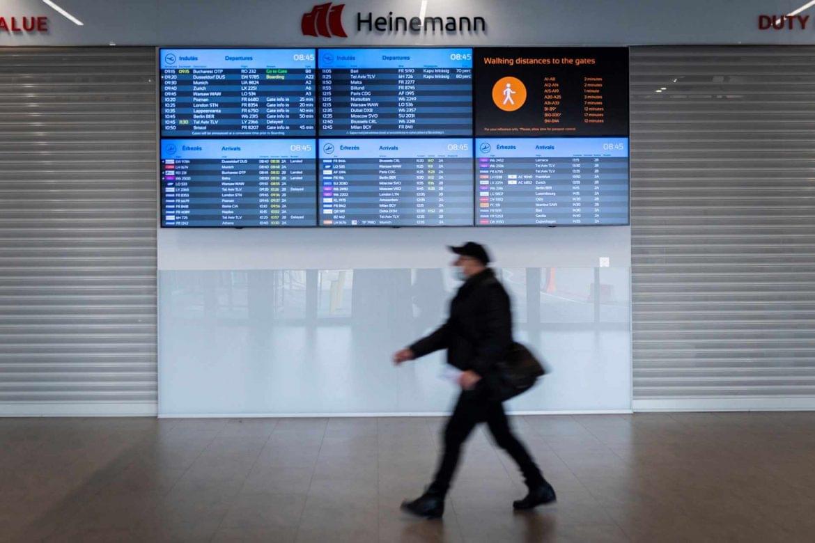 Budapest Airport Liszt Ferenc Nemzetközi repülőtér 2021 november utasszám csúcs rekord