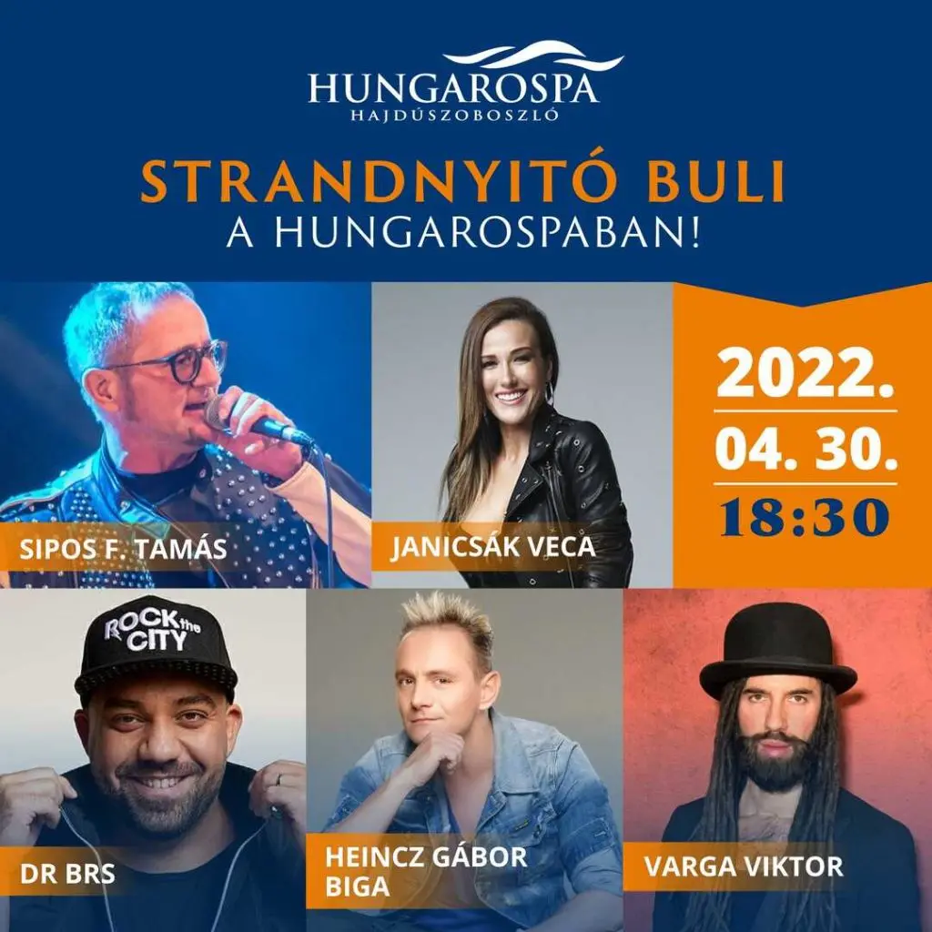 Hungarospa Hajdúszoboszló Hungarosparty április 30 megnyitó