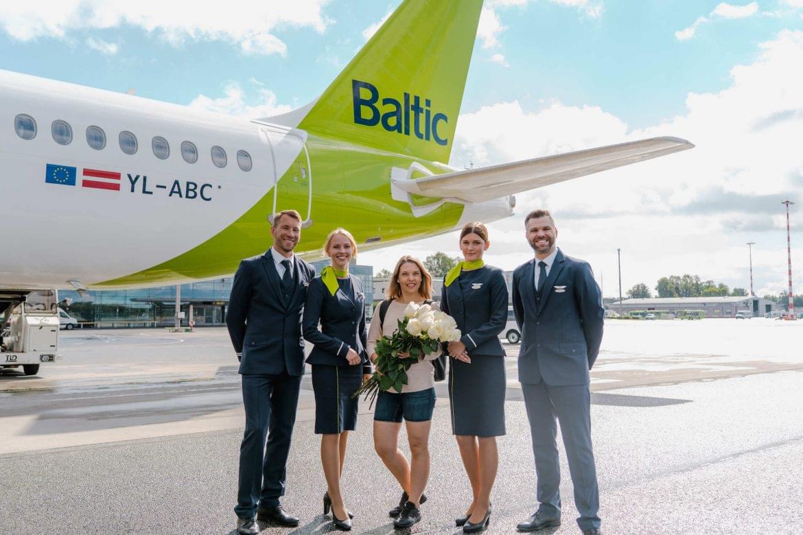 airBaltic 50 millió utas köszöntés