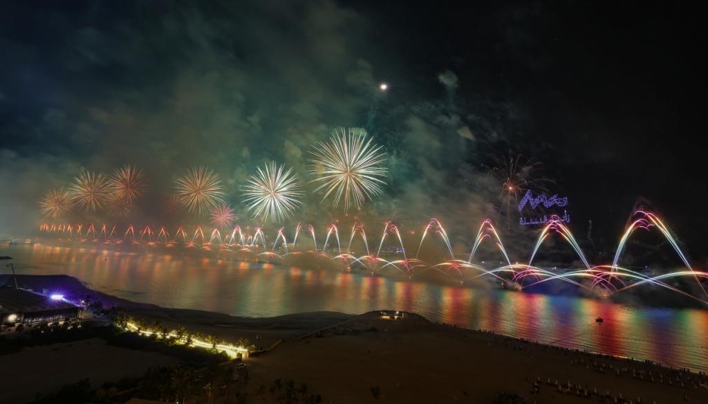 Ras al Khaimah két Guiness világrekord 2023 szilveszter tűzijáték Egyesült Arab Emirátusok