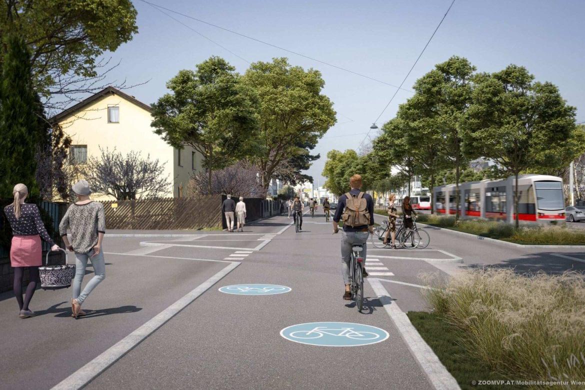 Bécs kerékpáros fejlesztés
