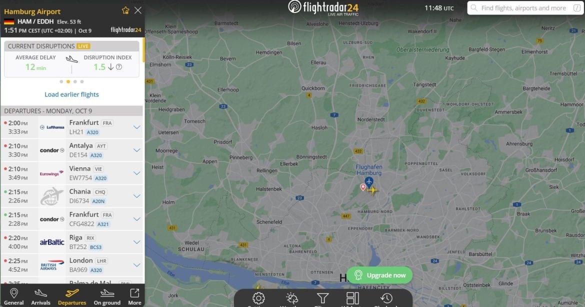 Hamburg repülőtér felfüggesztették