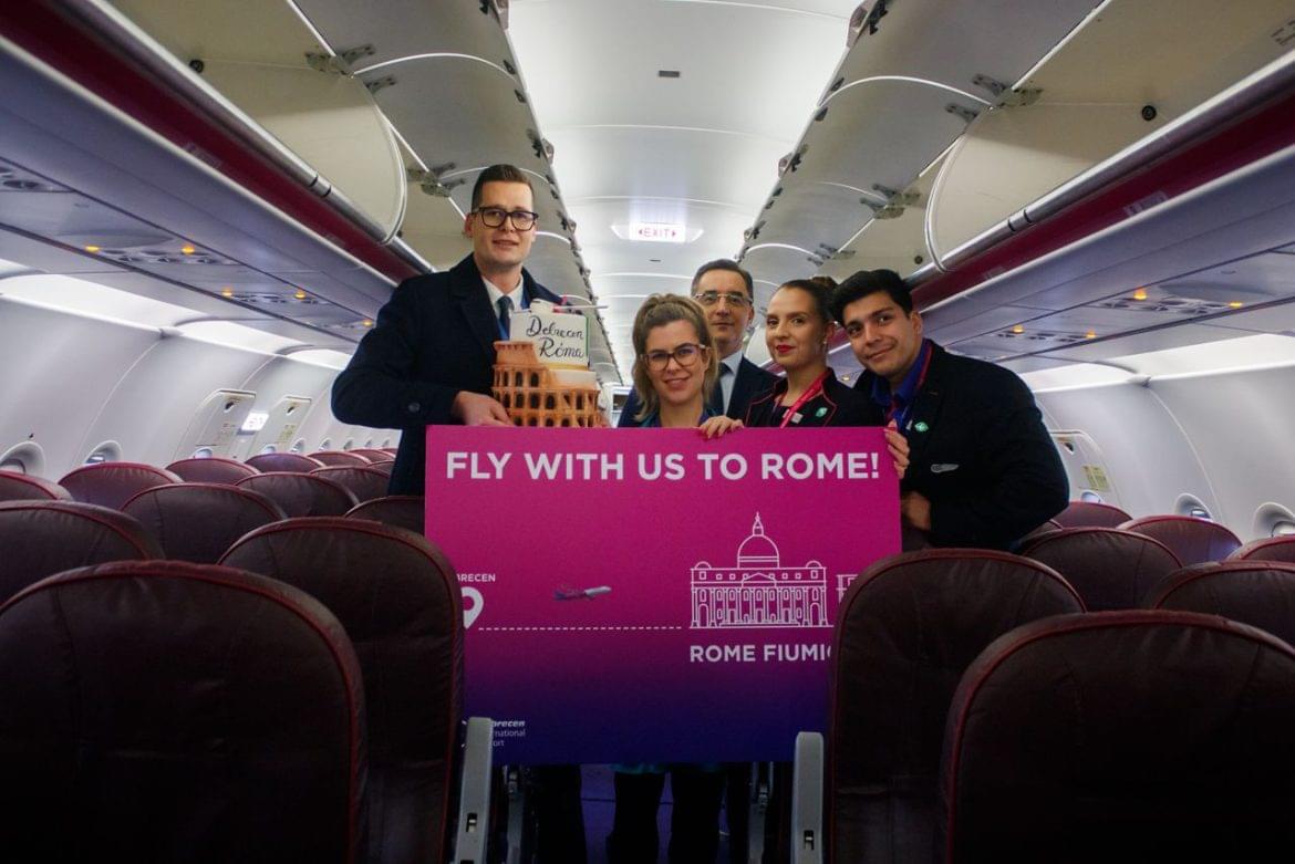 Debrecen Róma közvetlen járat Wizz Air