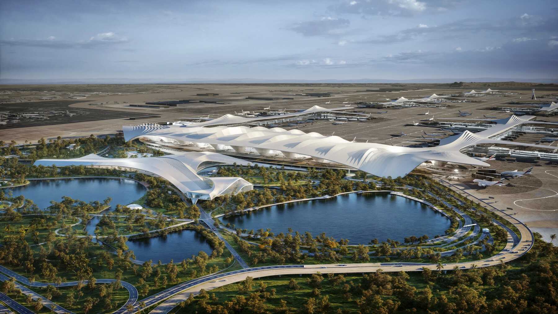 Dubaj repülőtere új helyre költözik az óriási beruházásnak köszönhetően