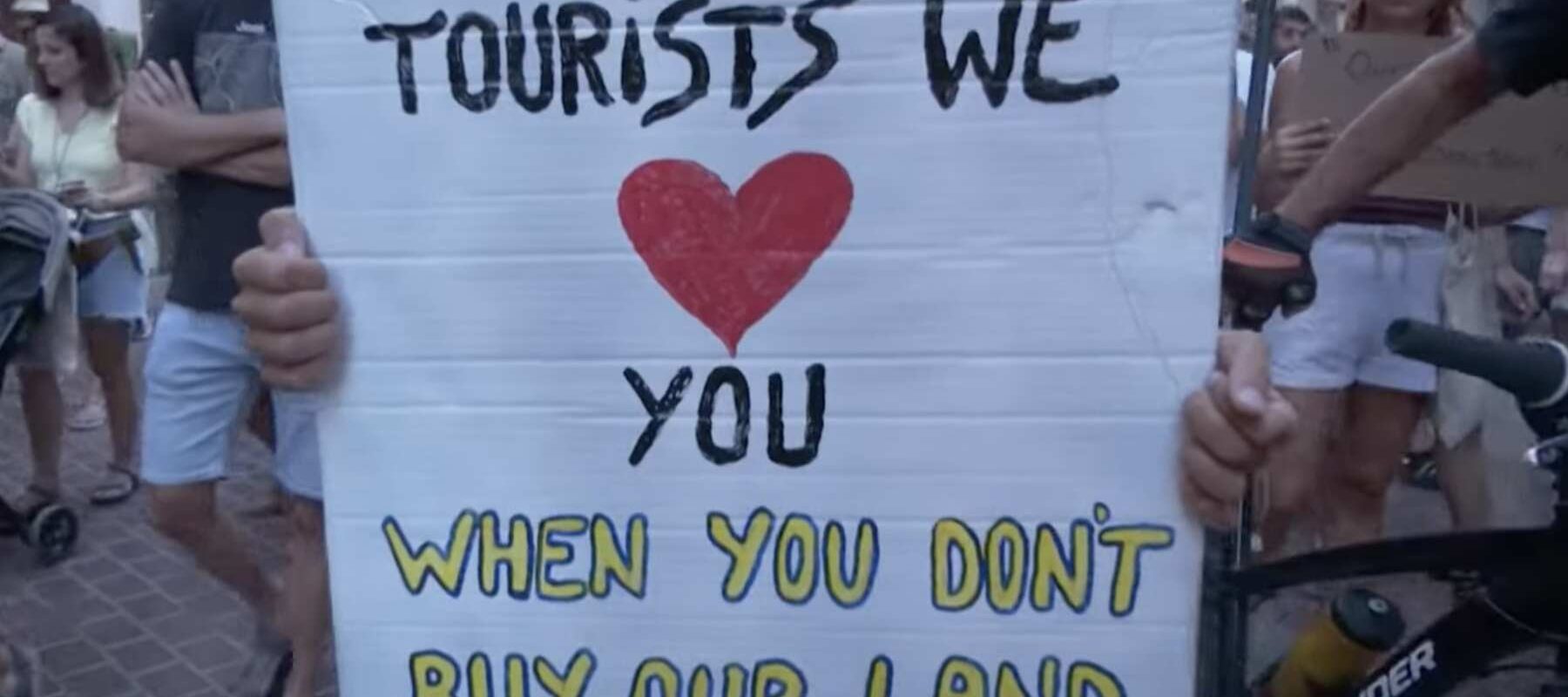 Mallorca tüntetés tömegturizmus ellen
