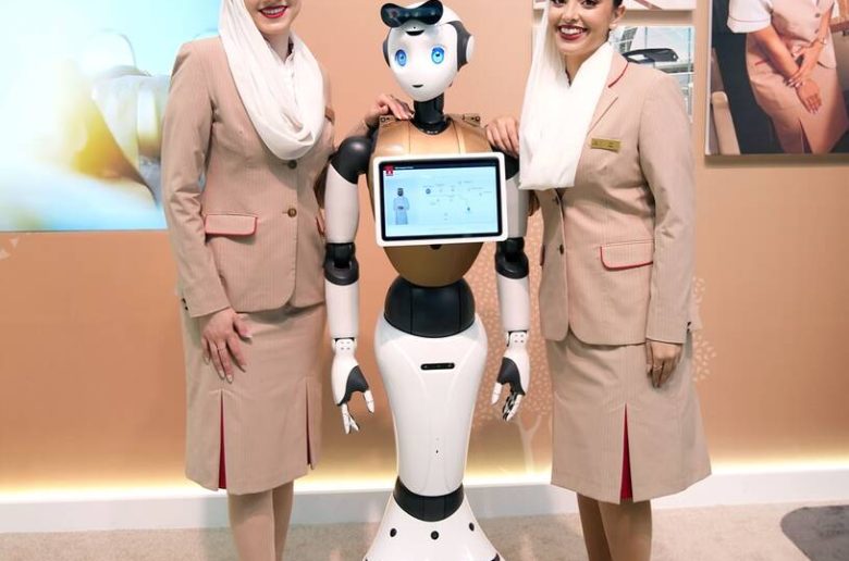 Emirates virtuálisvalóság-túra jeltolmács robotok
