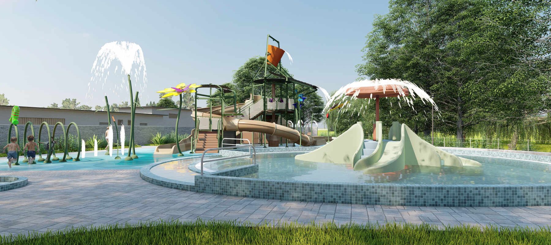 Békéscsaba Árpád fürdő felújítás látványtervek