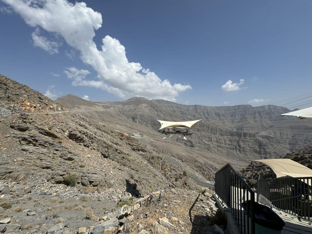 Rász el-Haima Jebel Jais zipline Ras al-Khaimah aktív turizmus