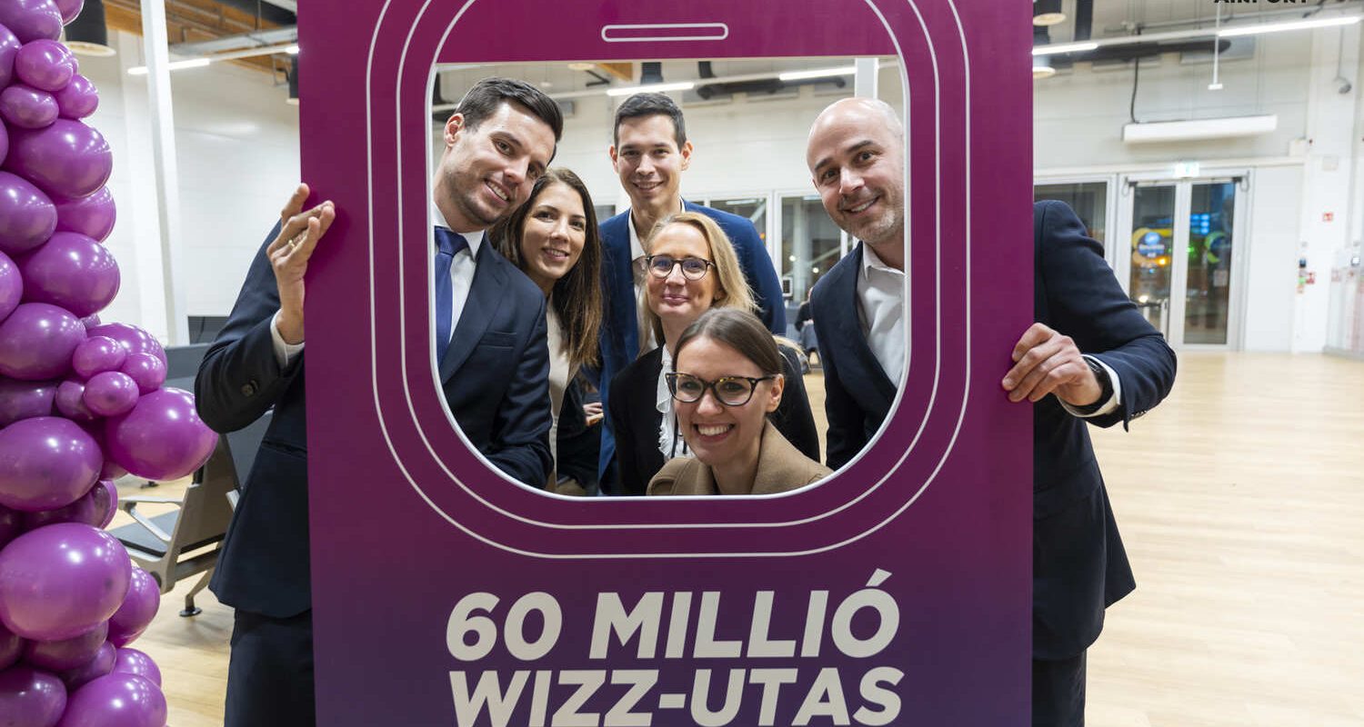 wizz air 60 milliomodik magyar utasát köszöntötte