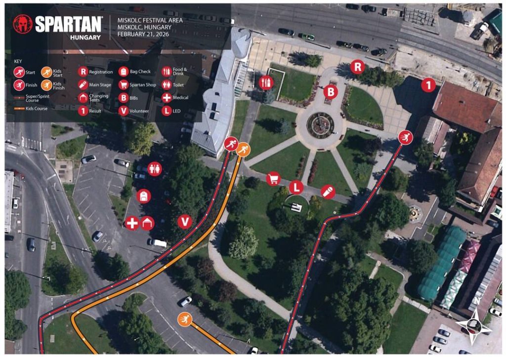Miskolc Spartan Race térkép
