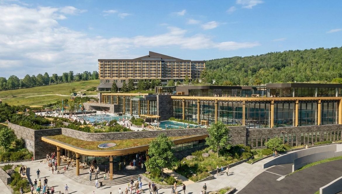 Lengyelország Zakopane termálfürdő épül