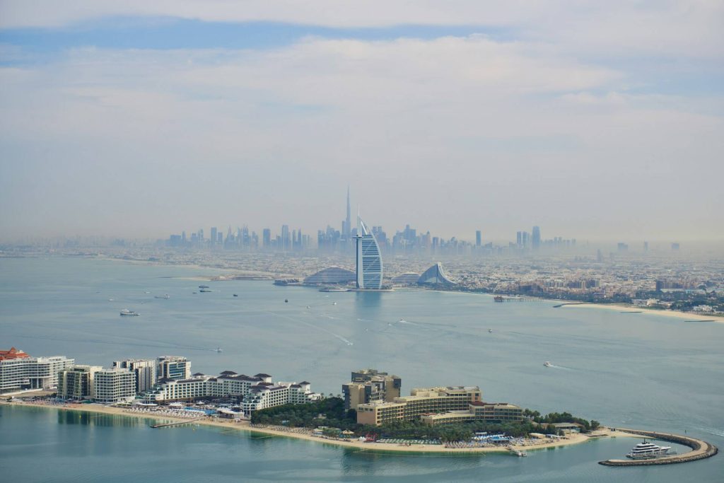 the palm jumeirah irán izrael háború dubaj