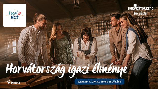 Horvátországi Local Host minősítésű szálláshely, ahol a házigazda helyi élményeket és személyes ajánlásokat oszt meg a vendégekkel