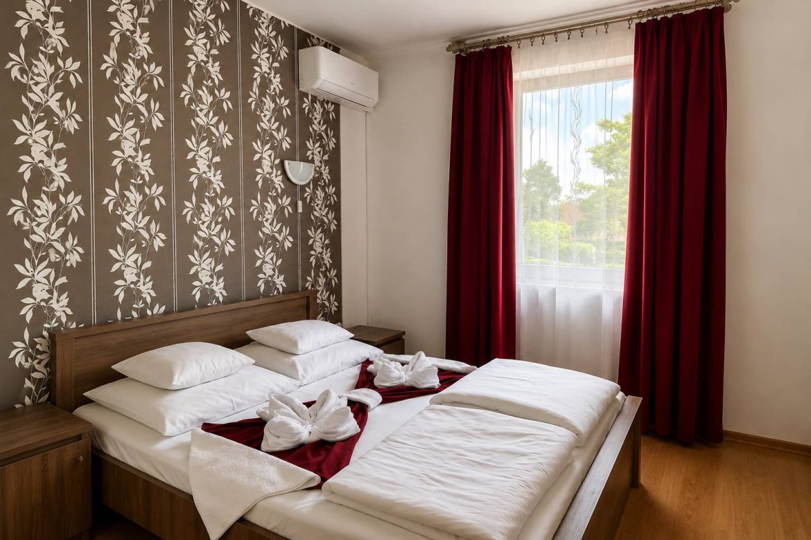 Szigetvár Lumina Thermal Panzió szoba felújítás után a régi Hotel Kumilla épületében